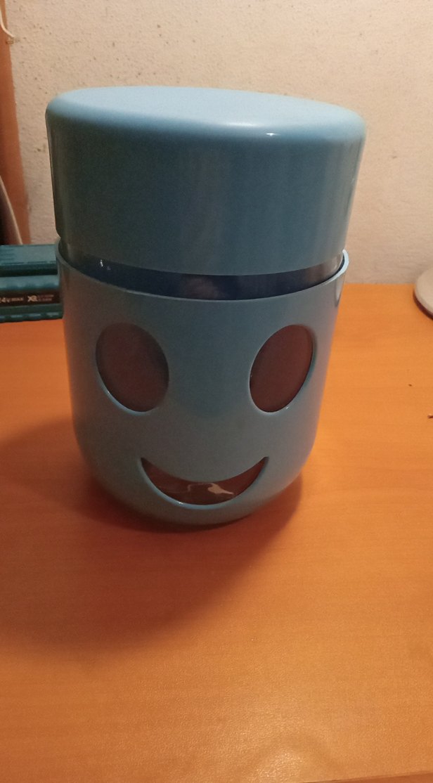 Gülümseyen Yüz Tasarımı kavanoz - Görsel 3