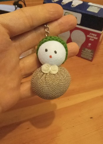 Renkli Örgü Bohem Kadın Anahtarlık - Görsel 4