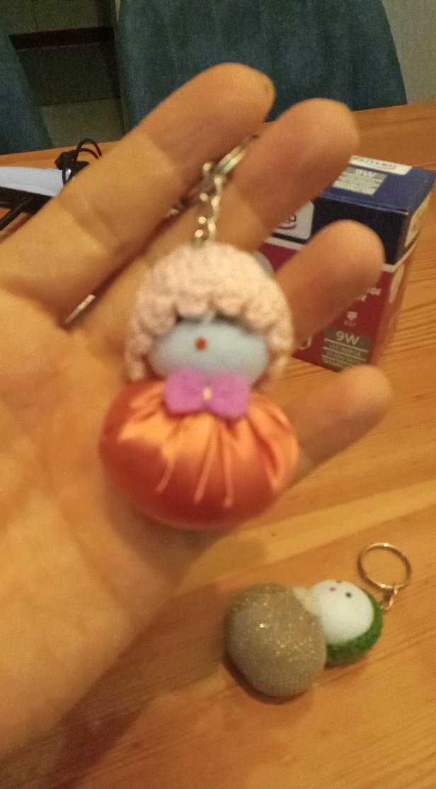 Renkli Örgü Bohem Kadın Anahtarlık - Görsel 3