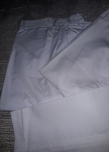 s/m Beden Beyaz 1 beden lastikli aşcı iş pantolonu 3 adet