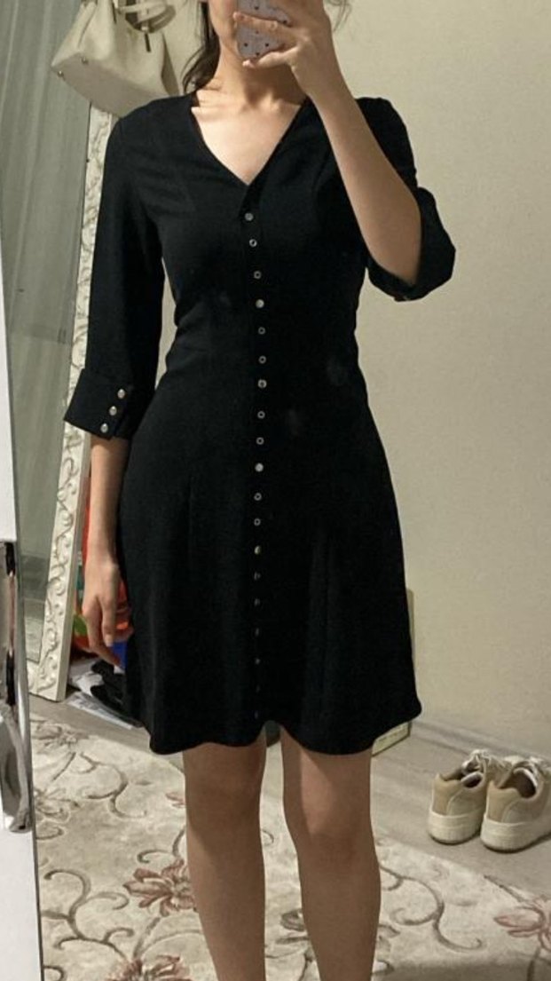 Siyah mini Elbise - Görsel 2