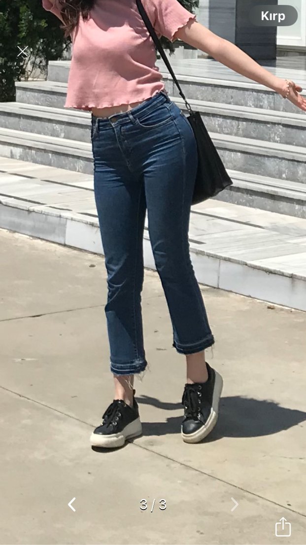 Zara crop jean - Görsel 3