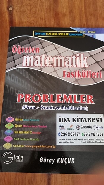 Gür yayınları, matematik, Oran-orantı, sayısal mantık probleml