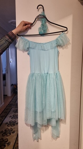 LC Waikiki Lcwaikiki 8-9 yaş 128-134 cm yeşil tüllü elbise(abiye olarakta k