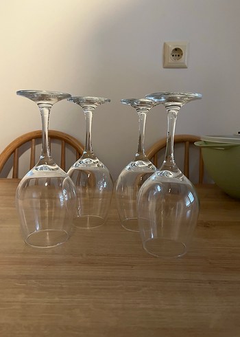 4 Parça Şeffaf Kadeh Seti - Görsel 2