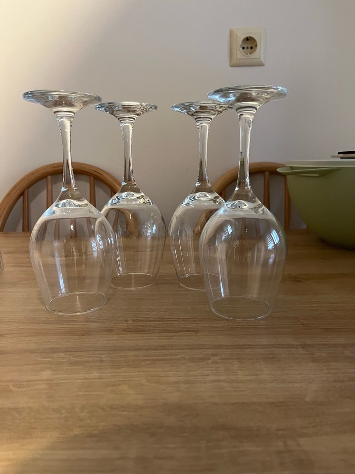 4 Parça Şeffaf Kadeh Seti - Görsel 3