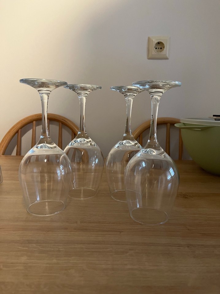 4 Parça Şeffaf Kadeh Seti - Görsel 2