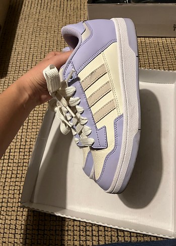 Adidas mor spor ayakkabı - Görsel 2