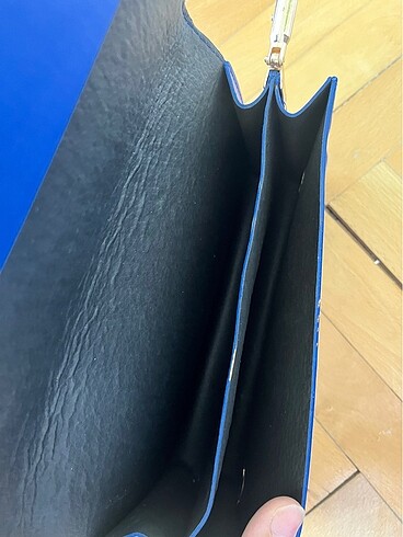 Lacivert kol çantası - Görsel 5