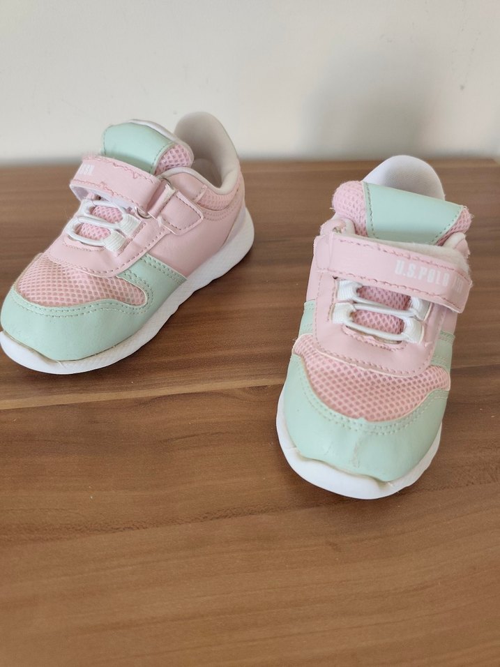 Kız Çocuk Pudra Pastel Spor Ayakkabı - Görsel 4