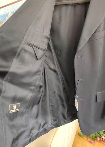 Düğmeli Siyah Erkek Ofis blazer ceket - Görsel 3