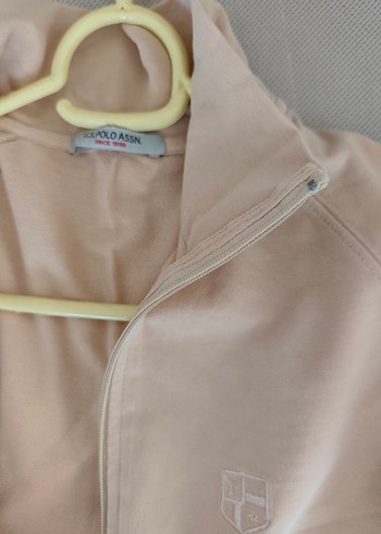 Bej Yüksek Yakalı Fermuarlı Kadın Ceket - Görsel 3