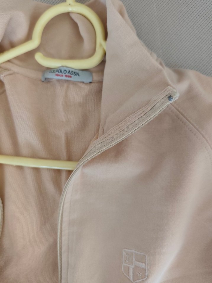 Bej Yüksek Yakalı Fermuarlı Kadın Ceket - Görsel 3