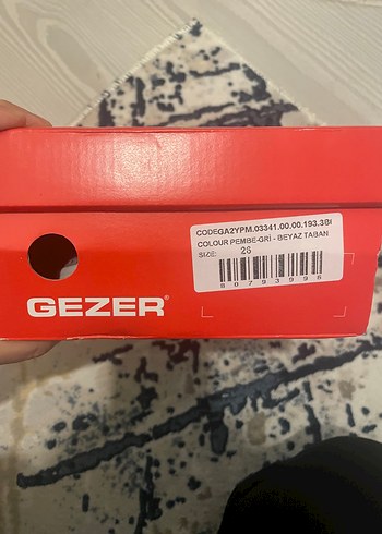 Gezer Kız Çocuk Pembe Desenli Cırt Cırtlı Spor Ayakkabı