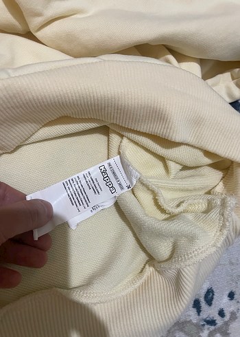 Kappa Kadın Beyaz Kapüşonlu Street Sweatshirt