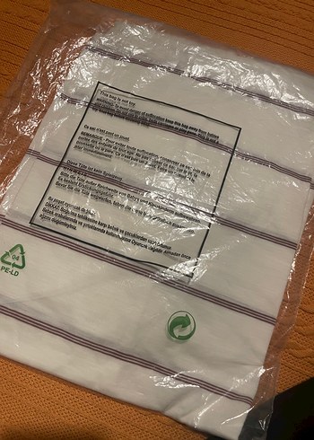 m Beden Mavi Erkek Beyaz Çizgili Tişört