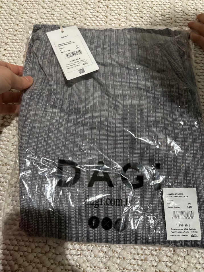 Gri Çizgili Erkek Pijama Altı - Görsel 3