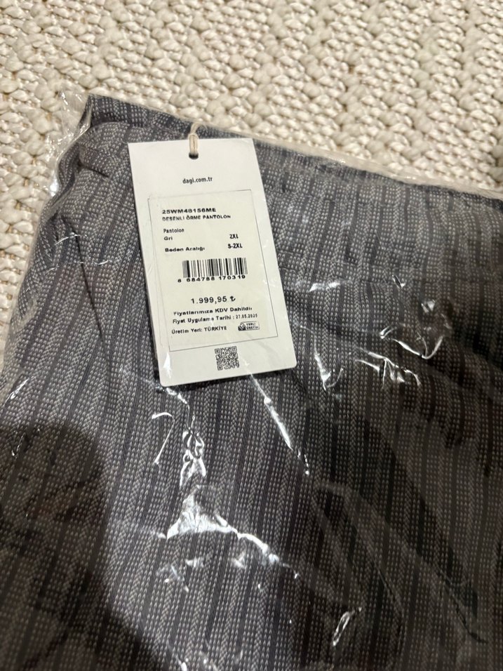 Gri Çizgili Erkek Pijama Altı - Görsel 5