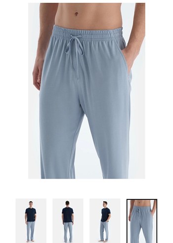 Lacivert Çizgili Erkek Pijama Altı 2 adettir - Görsel 2