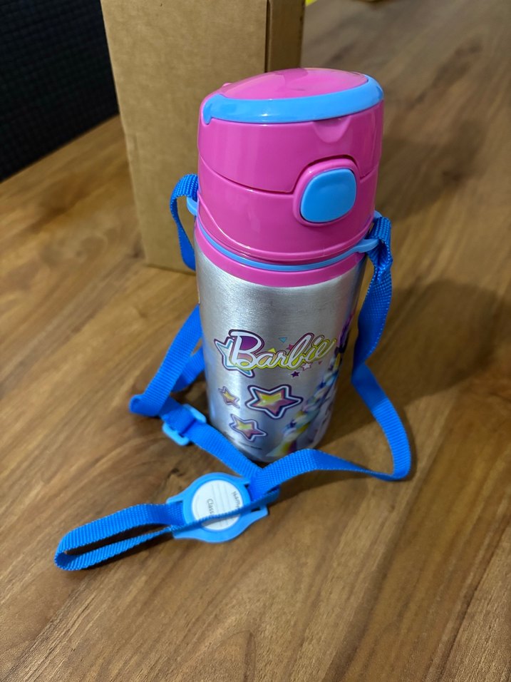 Renkli Barbie Çocuk Termos Şişesi - Görsel 2