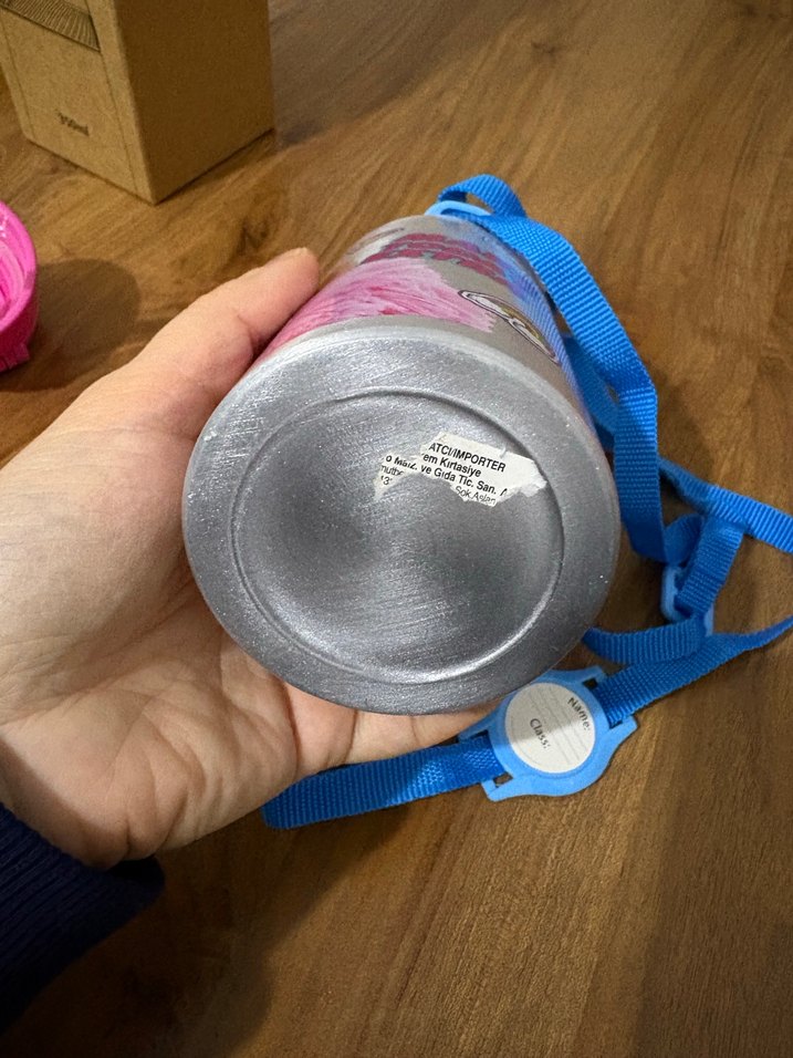 Renkli Barbie Çocuk Termos Şişesi - Görsel 4