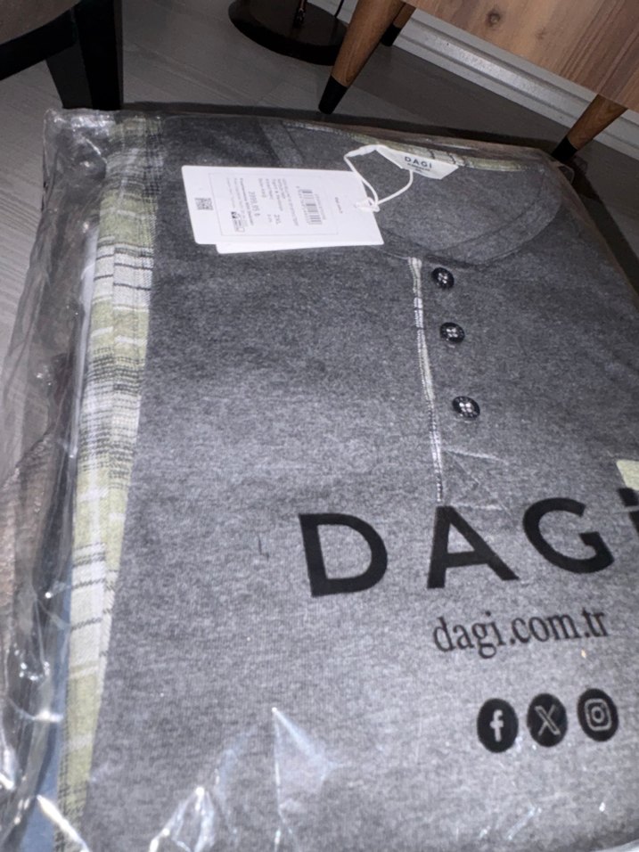 Antrasit Melanj Uzun Kollu Erkek Pijama Takımı - Görsel 3