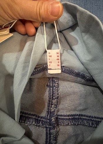 Yıldız Desenli Hamile Kot Pantolon - Görsel 3