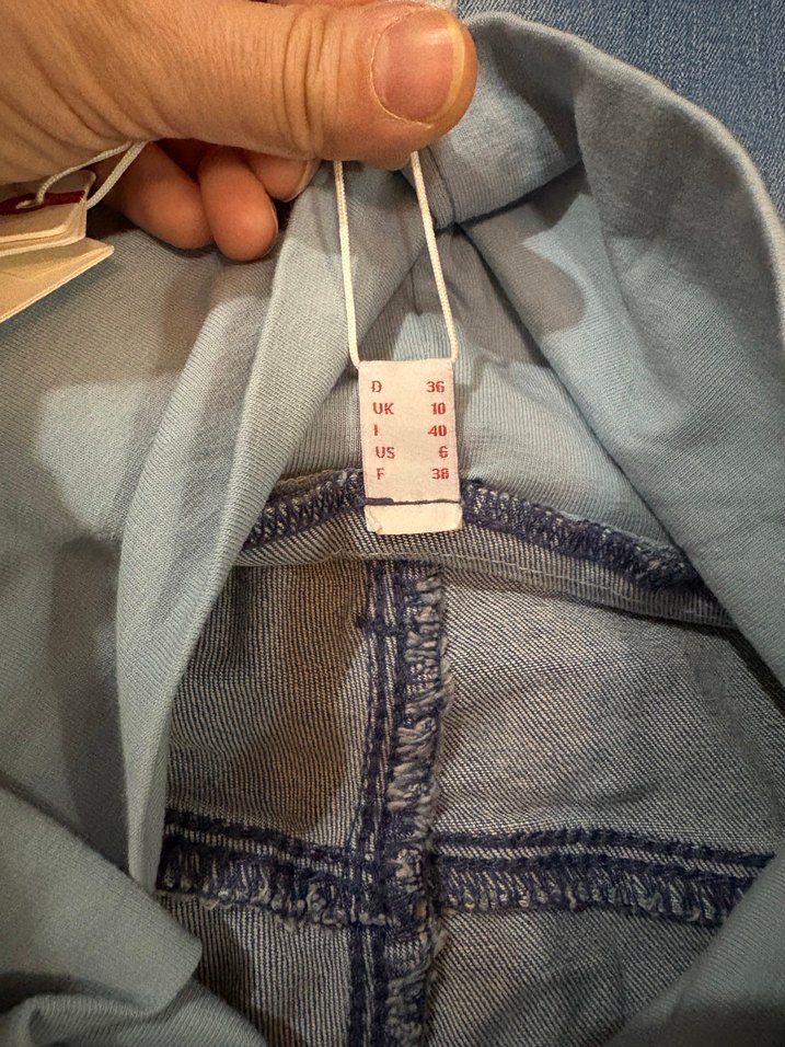 Yıldız Desenli Hamile Kot Pantolon - Görsel 3