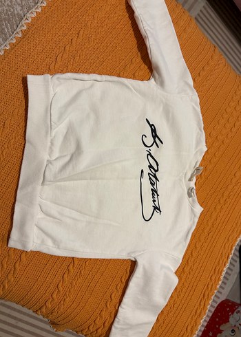 Beyaz Erkek Çocuk Uzun Kollu Sweatshirt - Görsel 3