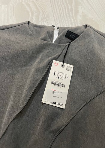 Gri Midi Pilili Kadın Elbise - Görsel 4