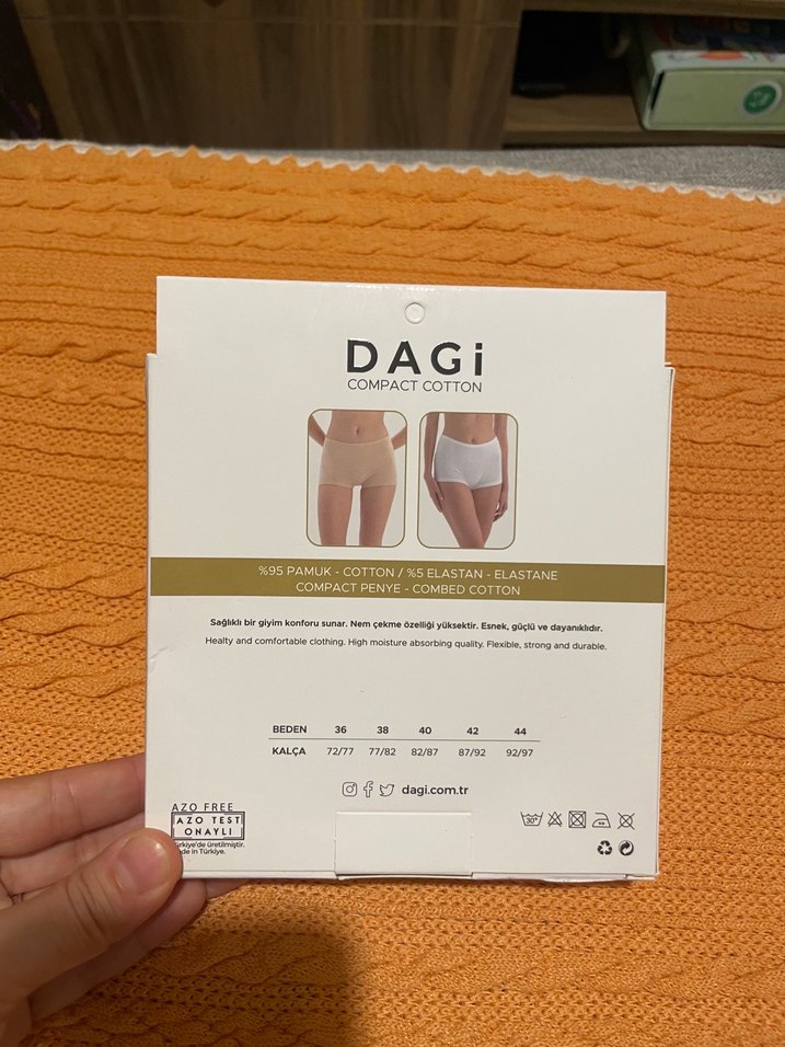 DAGi Mini Fitilli Pamuklu Kadın Boxer - Görsel 2