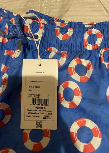 Renkli Düğmeli Erkek Mini Mayo - Görsel 2