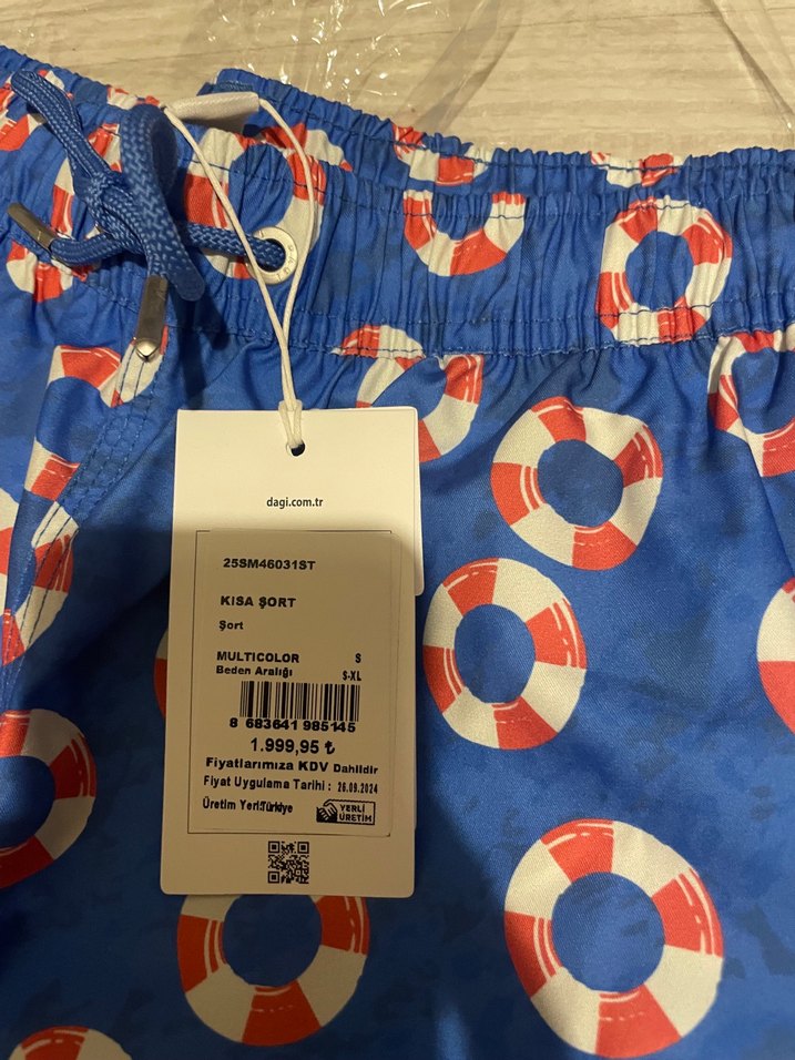 Renkli Düğmeli Erkek Mini Mayo - Görsel 2