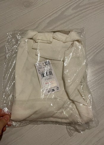 s Beden Kadın Ekrü Pamuklu Uzun Kollu Kazak