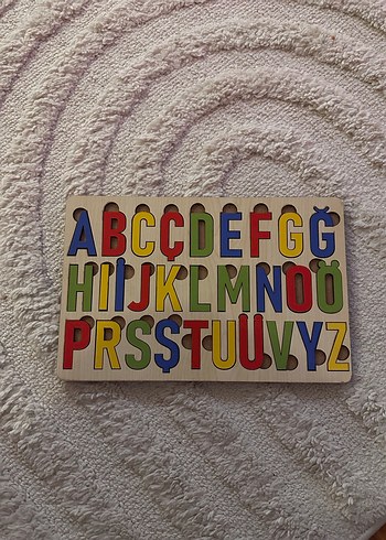 Renkli Ahşap Harfler Eğitici Oyuncak - Görsel 2