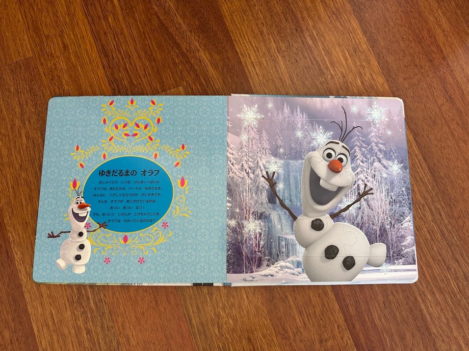 Frozen Elsa Anne Japonca Kitap Puzzle - Görsel 5