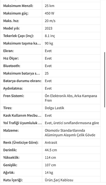  Beden Segway E2 Elektrikli Scooter