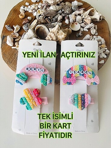 Kız bebek isimli toka seti