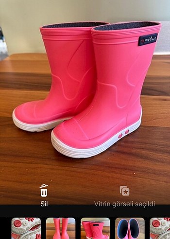 Pembe Kız Çocuk Lastik Çizme