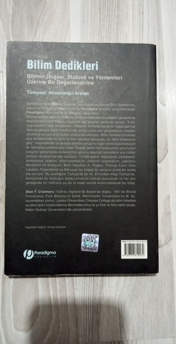 Bilim Dedikleri - Alan F. Chalmers - Görsel 4