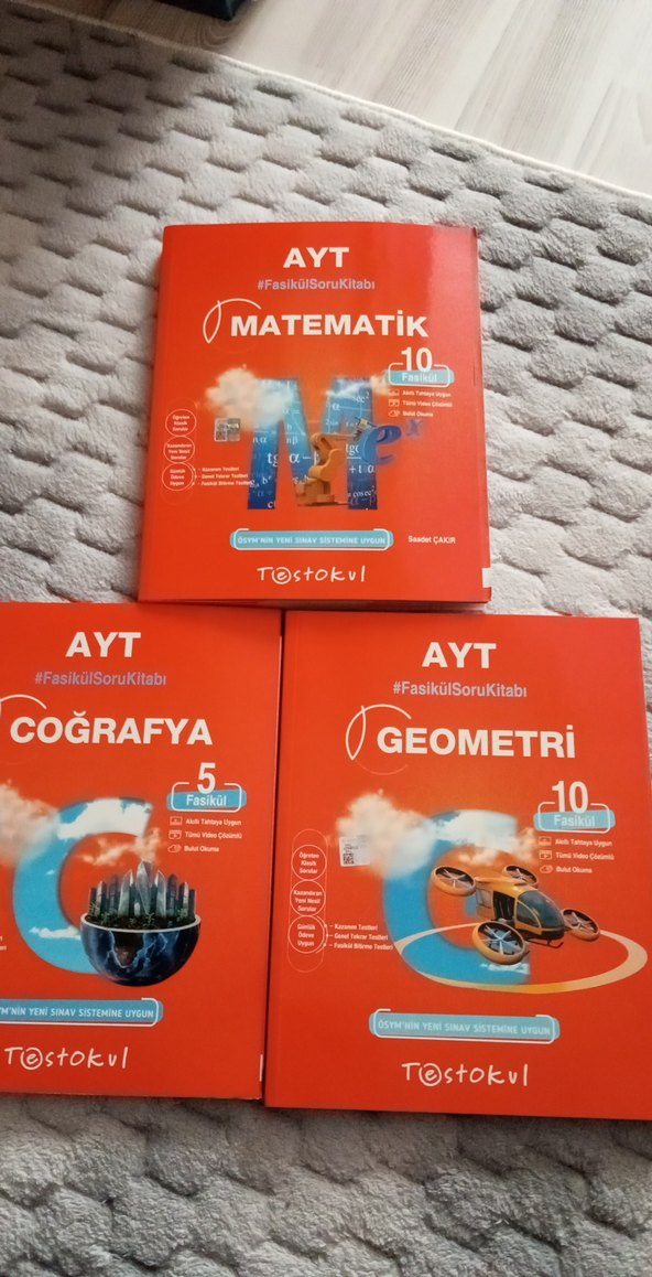 AYT Matematik, Coğrafya, Geometri Fasikül Soru Kitapları - Görsel 2