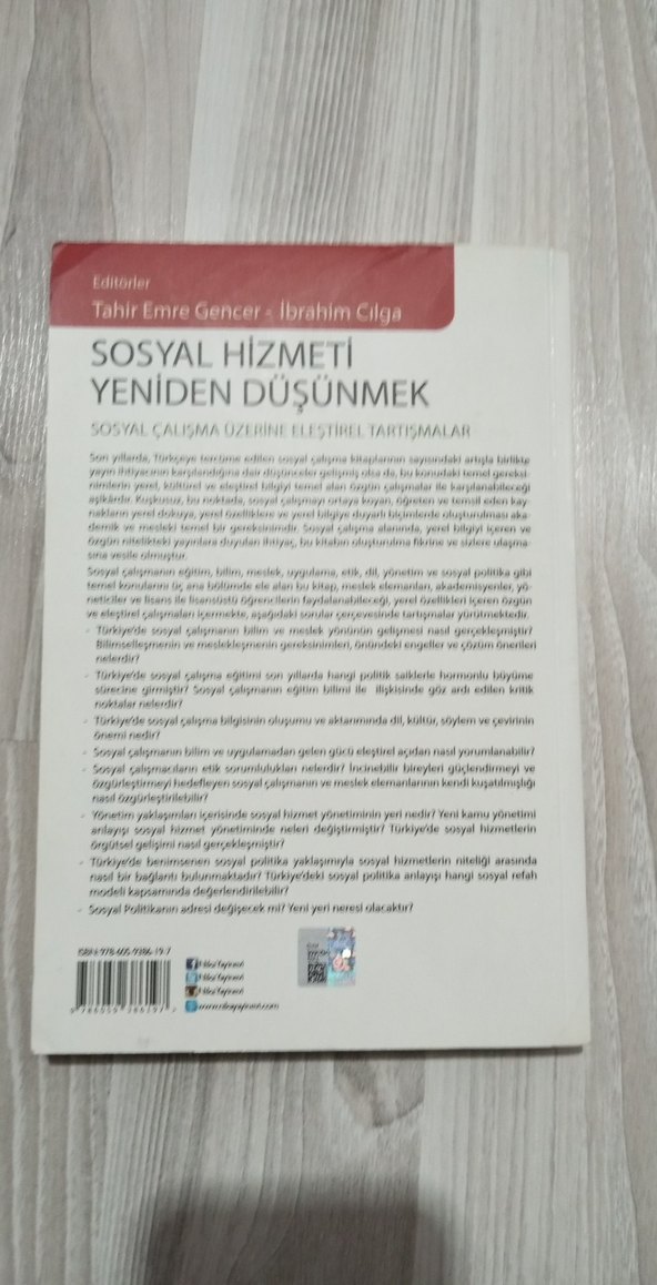Sosyal Hizmeti Yeniden Düşünmek Kitabı - Görsel 3