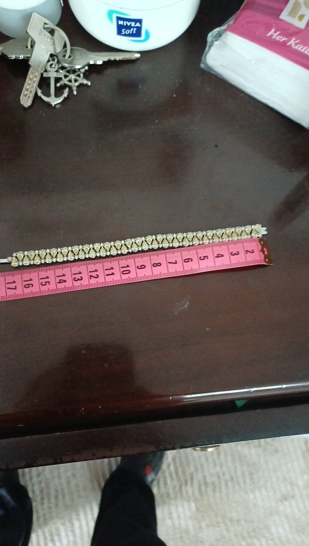 Sarı Zirkon Taşlı Kadın Bileklik 925 ayar saf gümüştür. — görsel 8/8
