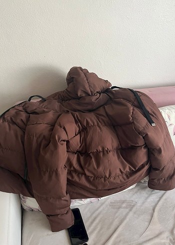 Kahverengi Kadın Midi Kışlık Mont - Görsel 3