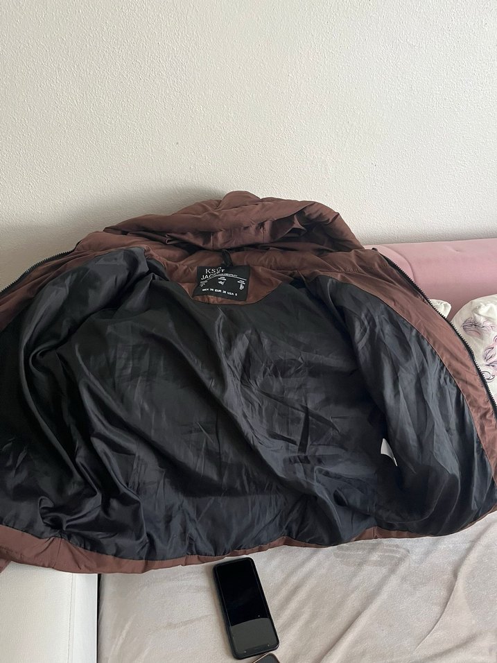 Kahverengi Kadın Midi Kışlık Mont - Görsel 4