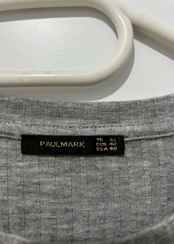 Gri Keten Uzun Basic Elbise - Görsel 3