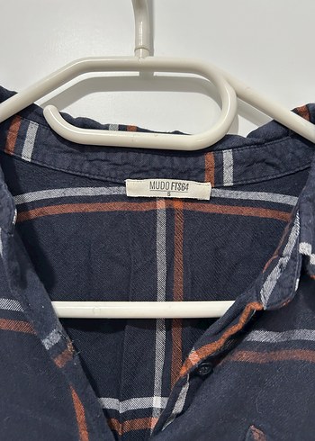 Mudo Düğmeli Koyu Kareli Pamuklu Kadın Gömlek - Görsel 2