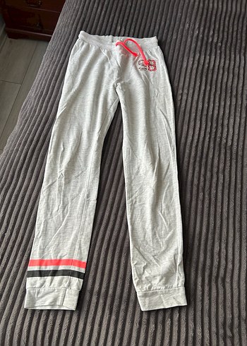 Gri Nakışlı Kız çocuk Eşofman Altı - Görsel 3