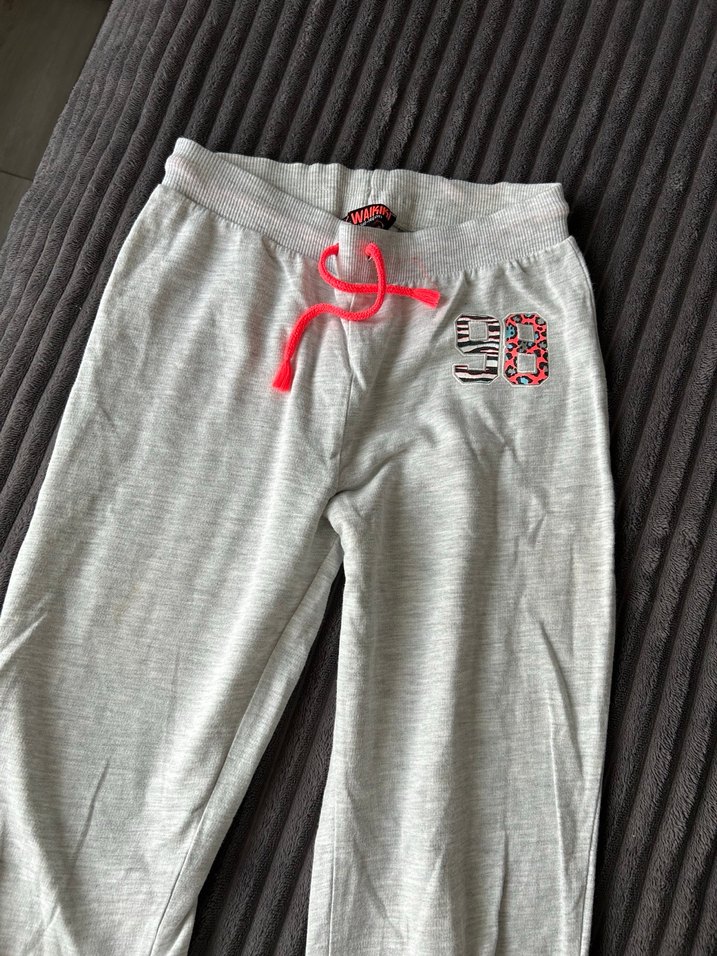 Gri Nakışlı Kız çocuk Eşofman Altı - Görsel 4