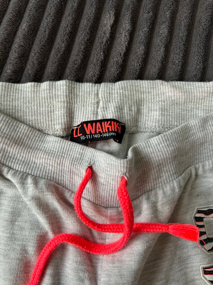 Gri Nakışlı Kız çocuk Eşofman Altı - Görsel 5